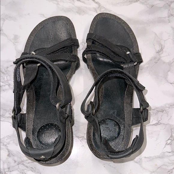 Teva Women's Black Sandals size 9 - Picture 2 of 10